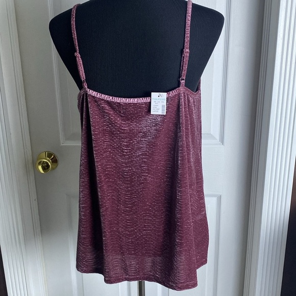 Maurices Women’s Velvet Tank Top Adjustable Straps sz L NWT - Picture 4 of 7